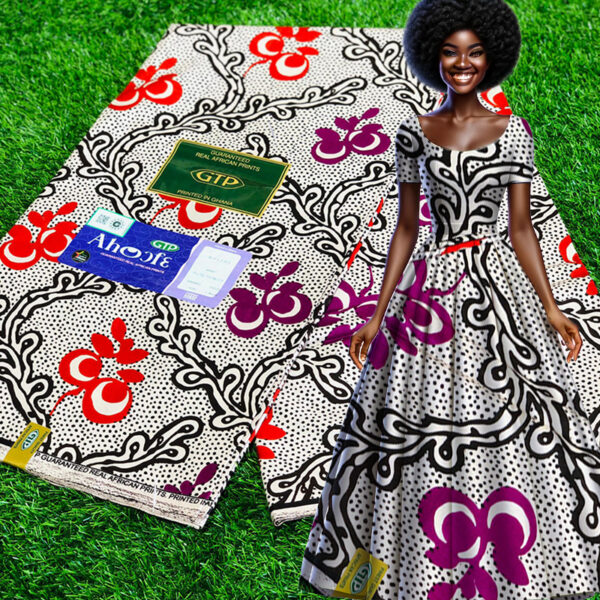 GTP AhO)fε Africa Print Cloth 6Yards 6 Model